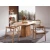 Hanah Home Trpezarijski sto i stolice Atlantis, 170x90x75 cm, 4 stolice, Smeđi