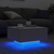 Stolić za kavu s LED svjetlima bijeli 55 x 55 x 31 cm