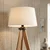Podna lampa AIDA 1xE27/15W/230V hrast/krem