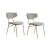 Hanah Home Set trpezarijskih stolica Nancy , 2 komada, Svetlosivi