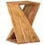 Vidaxl Stranska mizica 35x35x55 cm trden akacijev les