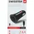 SWISSTEN Auto Punjač 2.4A 2xUSB Micro (Crna)
