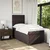 Vidaxl Box spring postelja z vzmetnico temno rjav 90x190 cm blago
