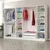 Hanah Home Kale Mebran 8393 Garderober, 270x190x52cm, Beli