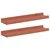 Polica na zidu 2 pcs Crvena 40 x 9 x 3 cm Konstruirano drvo