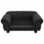 Sofa za pse crna 72 x 45 x 30 cm plišana