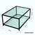 Hanah Home Klub sto 90x40x60cm Sivo-Crni