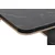 Hanah Home Trpezarijski sto Star 120x75x79cm Crno-Srebrni