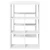 Stol s policom Bijelo 90 x 50 x 75 cm Konstruirano drvo