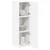 vidaXL Stenska kuhinjska omarica Bela 30 x 31 x 100 cm Konstruiran les