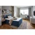 Carryhome BOXSPRING POSTELJA 180 cm  x 200 cm , tekstil modra