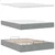 Otomanski krevet s madracem svijetlosivi 140x190 cm od tkanine