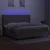 vidaXL Box spring postelja z vzmetnico LED taupe 200x200 cm blago, (20761292)