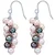 Valero Pearls Uhani modra/kapučino/roza/srebrna