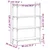 Regal za knjige 4 razine smeđa boja hrasta 80x30x120 cm drveni