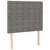 vidaXL Box spring postelja z vzmetnico LED temno siva 90x200 cm blago