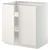 METOD Podni element s policama/2 vrata, bela/Veddinge bela, 80x60 cm