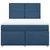 Vidaxl Box spring postelja z vzmetnico modra 140x190 cm blago