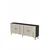 Hanah Home komoda Ilay 180, 180 cm, antracit / travertin / zlatna