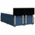Vidaxl Box spring postelja z vzmetnico modra 140x190 cm blago
