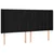 LED uzglavlje crno 163 x 16 x 118/128 cm od tkanine
