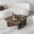 Hanah Home Set klub stolova Ballare, 2 komada, Braon
