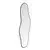 Zidno ogledalo crna 70x30 cm ovalno