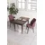 Hanah Home trpezarijski set Arp, sto i 2 stolice, ploča u dekoru drveta Baroque, puder roze tkanina Babyface