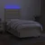 Vidaxl Box spring postelja z vzmetnico LED krem 80x200 cm blago