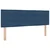vidaXL Postelja boxspring z vzmetnico Modra 160 x 200 cm Blago