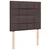 vidaXL Box spring postelja z vzmetnico temno rjava 120x190 cm blago
