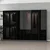 Hanah home Ormar Kale 270x210x52cm Crni