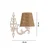 Opviq Zidna lampa Claire Hazeran, 15x10x13cm, IP20, Bež-bela
