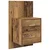 Wall-mounted noćni ormarić 2 pcs Staro drvo 48,5 x 32,5 x 80 cm