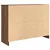 Komoda s ladicama smeđeg hrasta 101x35x76 cm konstruirano drvo