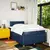 vidaXL vidaXL Box spring postelja z vzmetnico modra 120x190 cm blago, (21310051)