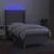 Vidaxl Box spring postelja z vzmetnico LED sv. siva 100x200 cm blago