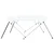 Tenda bimini s 4 luka bijela 243 x (230 - 244) x 137 cm