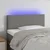 Vidaxl LED posteljno vzglavje temno sivo 80x5x78/88 cm blago