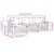 Set vanjskih sofa s jastukom 3 pcs Prirodna i bež