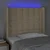 Vidaxl LED posteljno vzglavje krem 103x16x118/128 cm blago