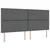 vidaXL Postelja boxspring z vzmetnico Temno siva 200 x 200 cm Blago