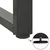 Noge za blagovaonski stol T-oblika 2 kom antracit 50x35x(72-73) cm čelik