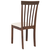 vidaXL Jedilni stoli z blazinami 2 kosa Brown Solid Wood Rubber