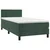 Vidaxl Box spring postelja z vzmetnico temno zelena 80x200 cm žamet