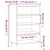 Visoka komoda crna 57 x 35 x 90 cm od konstruiranog drva