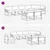 Set vanjskih sofa s jastukom 8 pcs Bijela i crna