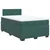 VIDAXL Box spring postelja z vzmetnico temno zelen 120x190 cm žamet