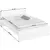 Carryhome POSTELJA 140 cmx200 cm , leseni material bela