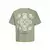 JACK & JONES Majica JORMONTAUK oliva/črna/bela
